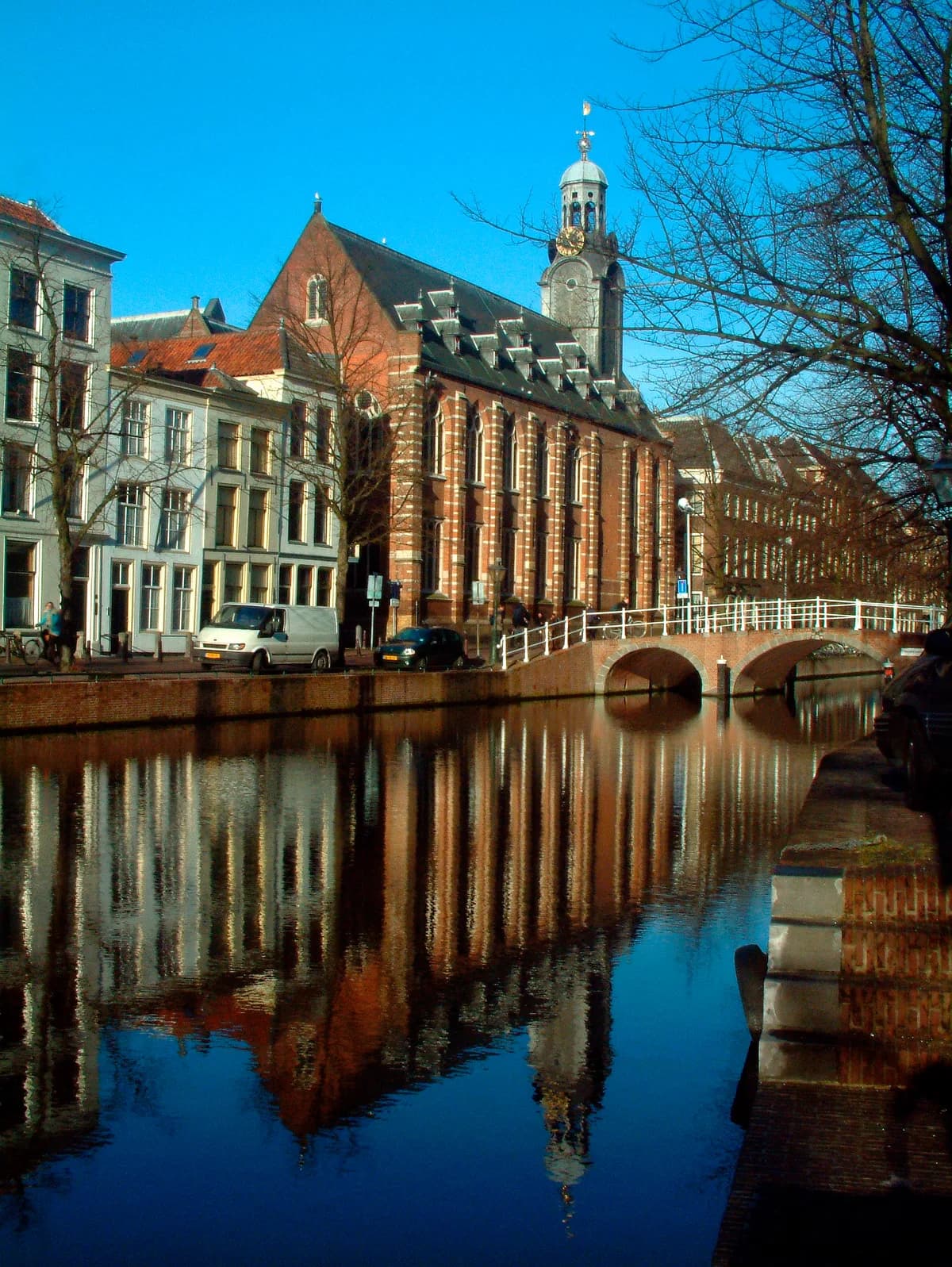 Rapenburg and Academy Building in Leiden